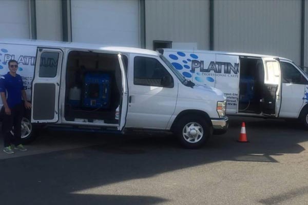 Platinum Professional Carpet Cleaning trucks